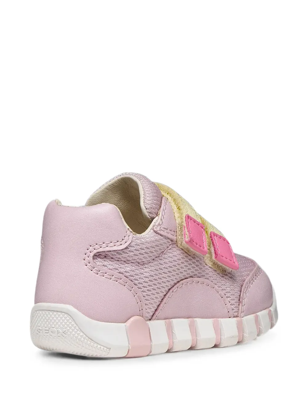 Geox Kids Iupidoo touch-strap mesh sneakers Roze