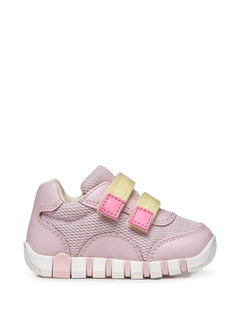 Geox Kids Iupidoo touch-strap mesh sneakers Roze