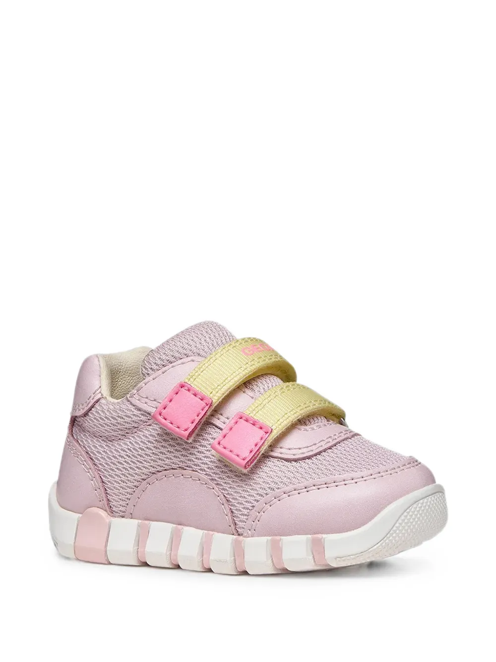 Geox Kids Iupidoo touch-strap mesh sneakers Roze