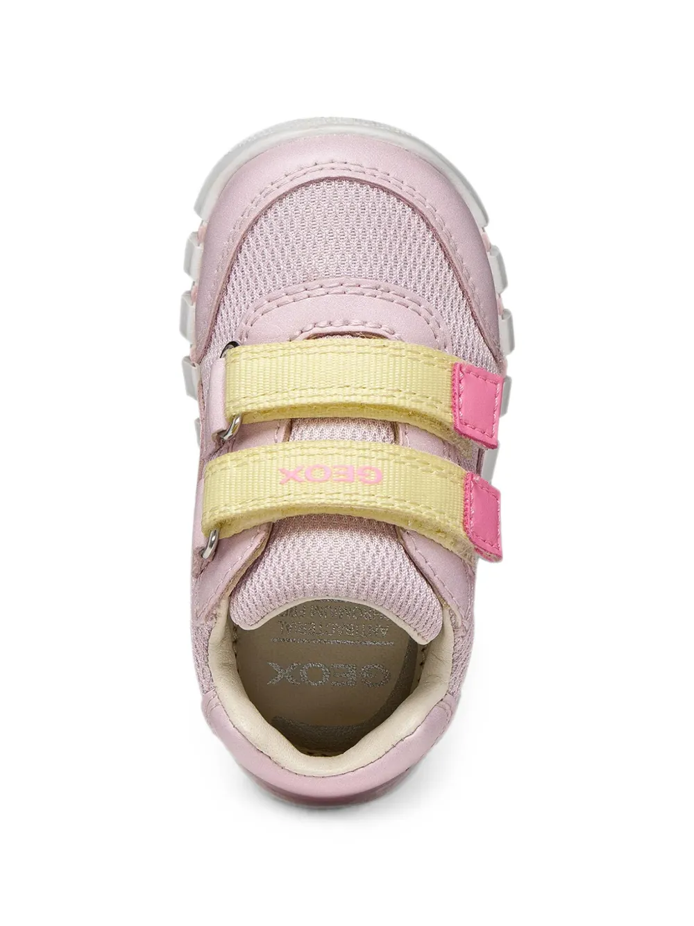 Geox Kids Iupidoo touch-strap mesh sneakers Roze