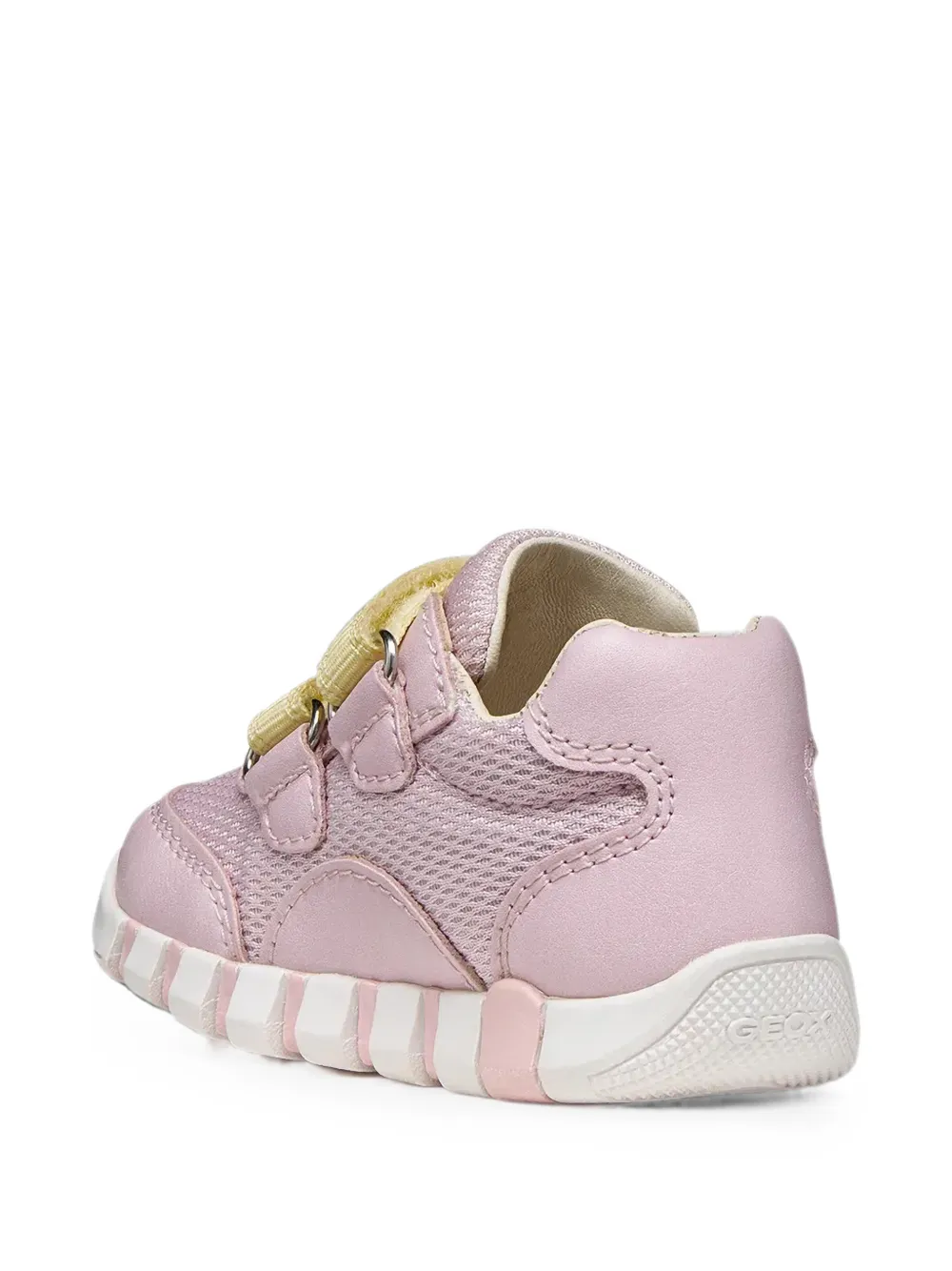 Geox Kids Iupidoo touch-strap mesh sneakers Roze