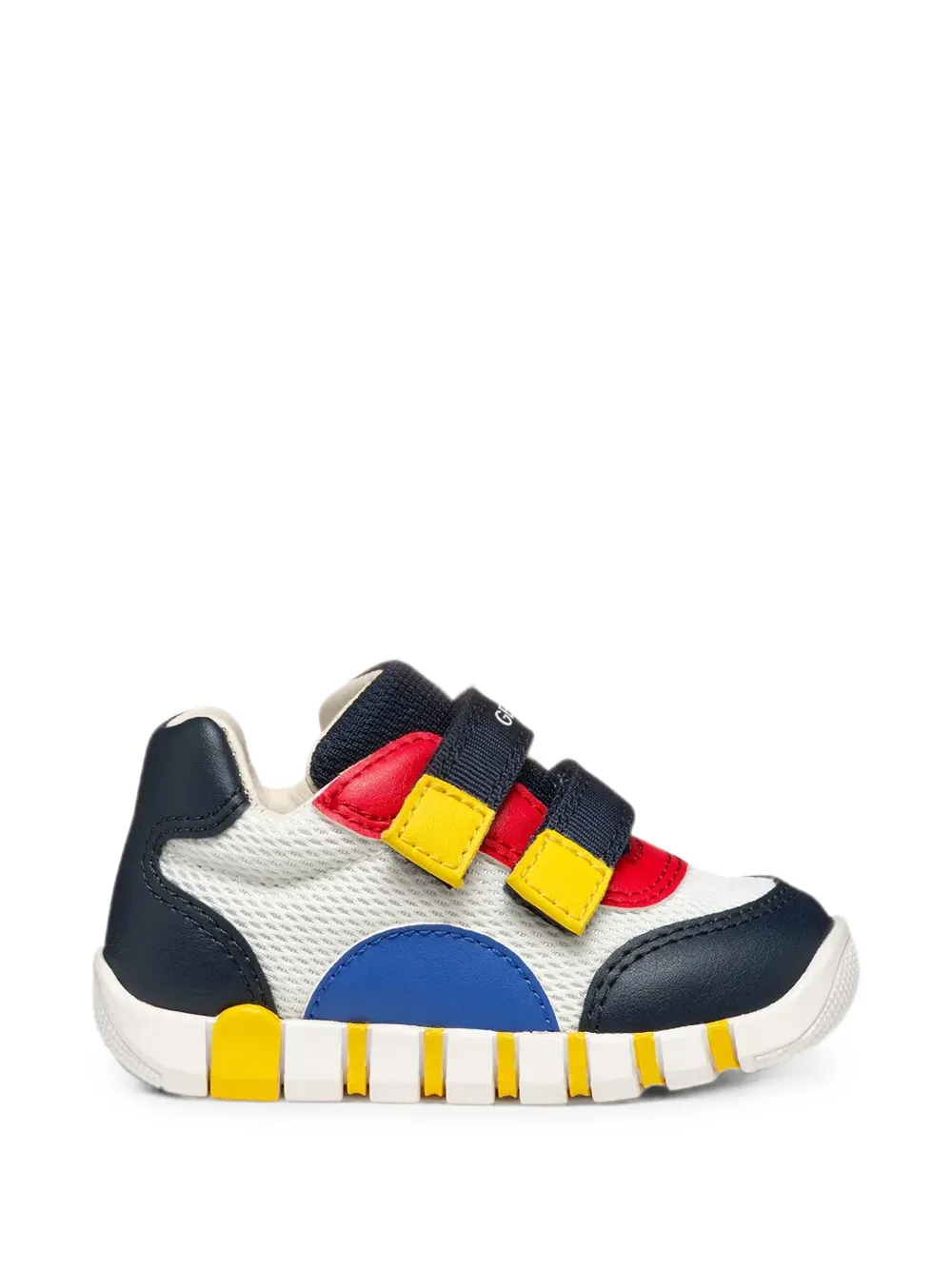 Geox Kids Iupidoo touch-strap mesh sneakers Wit