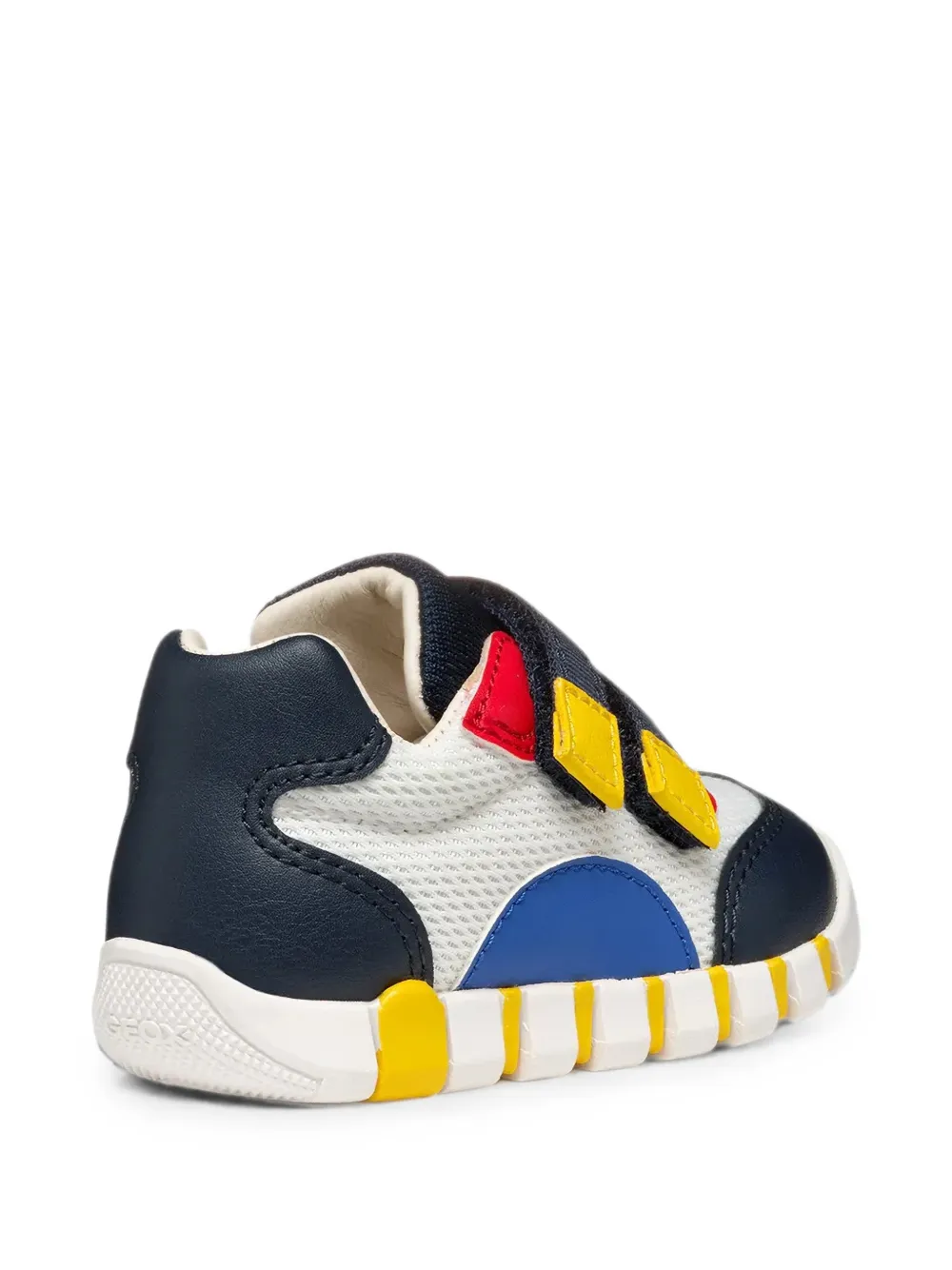 Geox Kids Iupidoo touch-strap mesh sneakers Wit