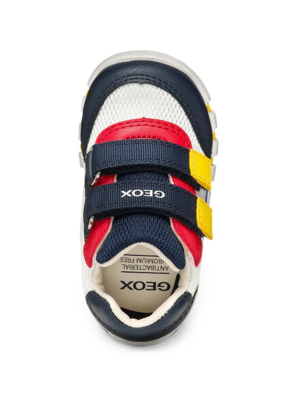 Geox Kids Iupidoo touch-strap mesh sneakers Wit