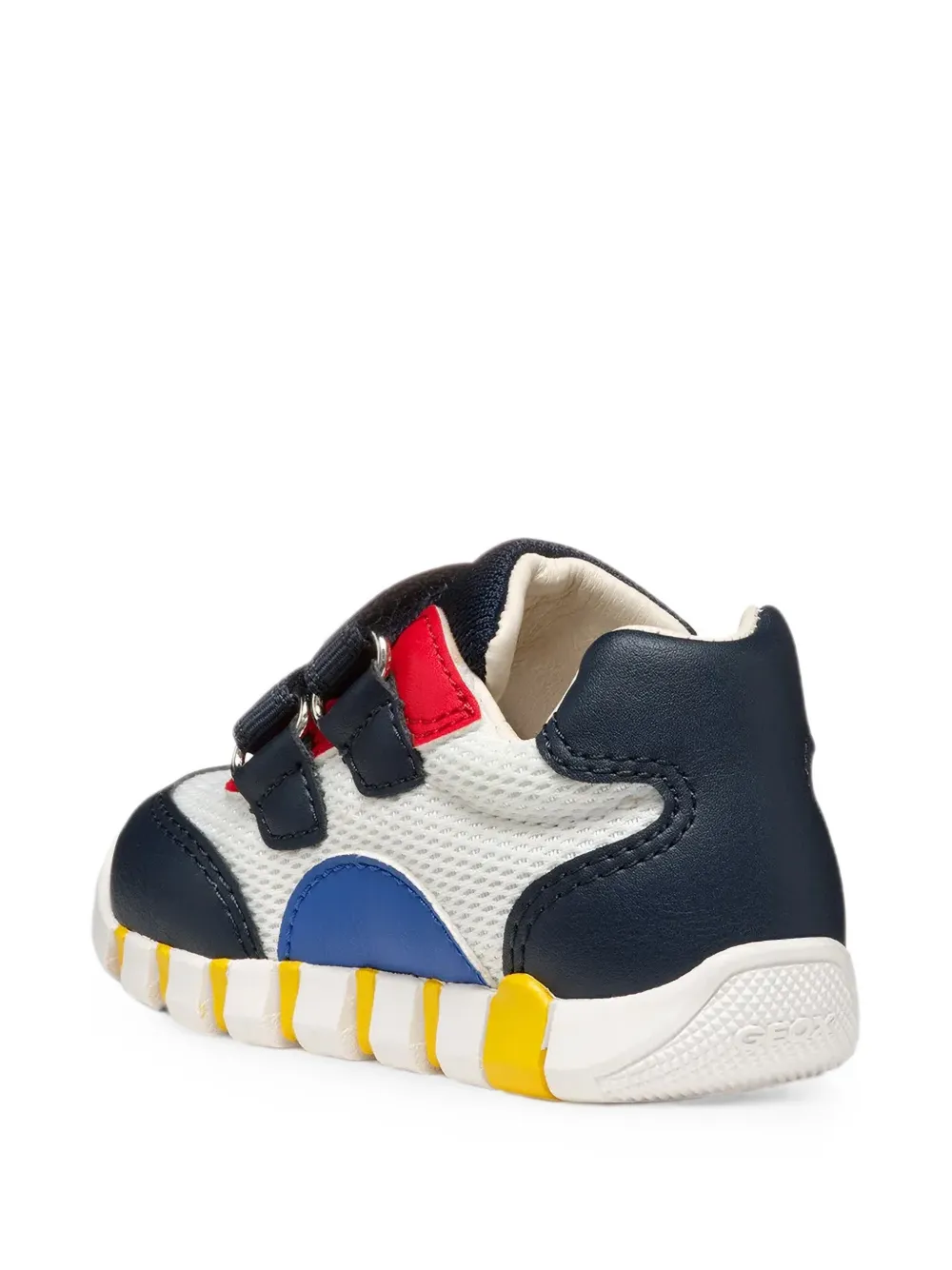 Geox Kids Iupidoo touch-strap mesh sneakers Wit
