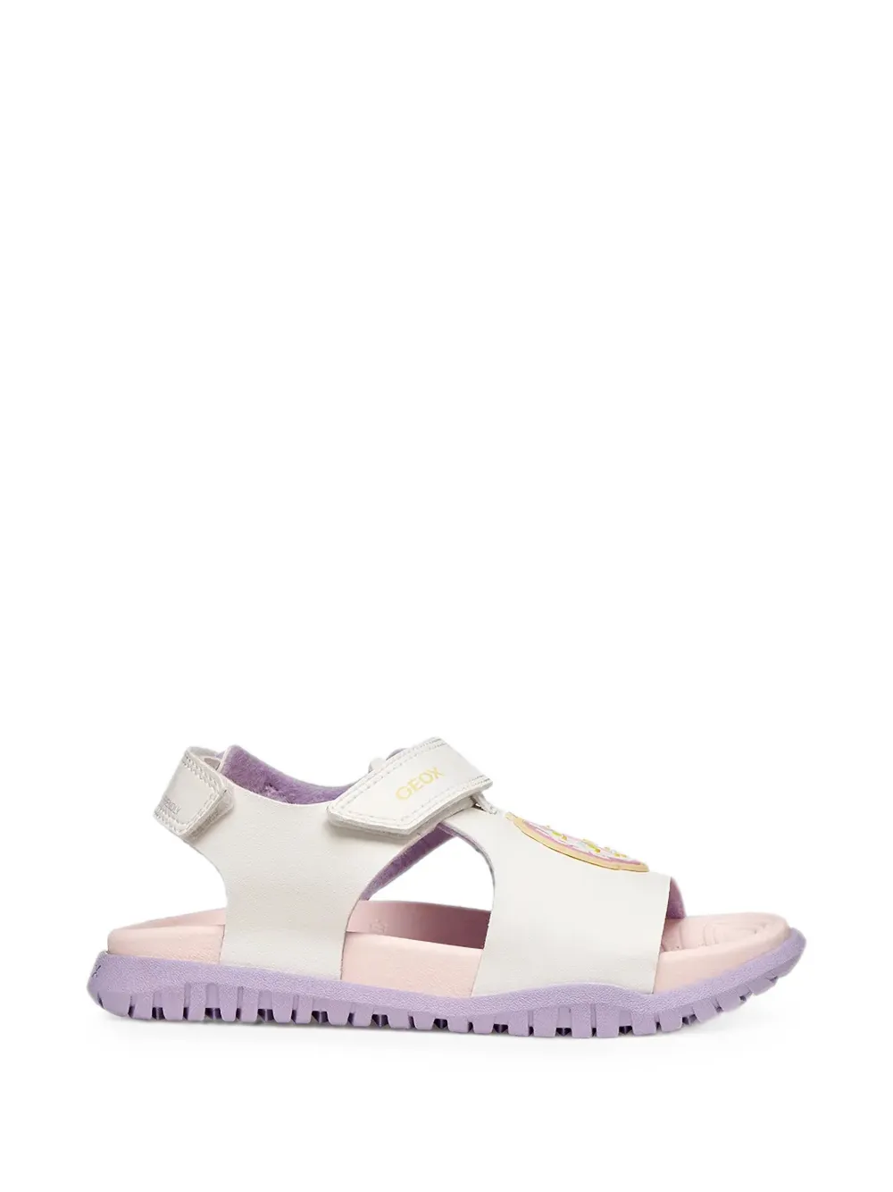 Geox Kids Fusbetto patch-detail touch-strap sandals Wit