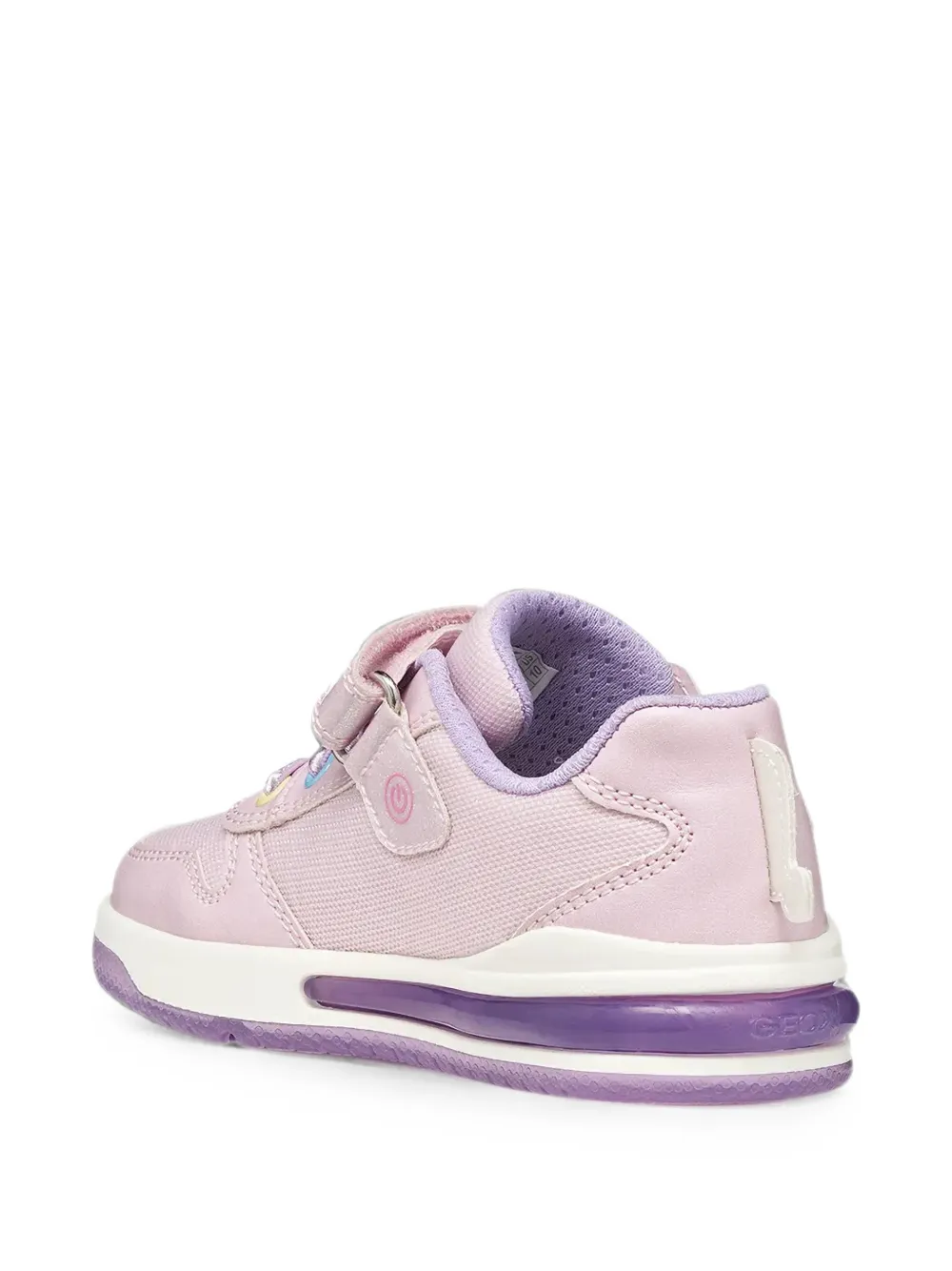 Geox Kids Sketlite unicorn-patch touch-strap sneakers Paars
