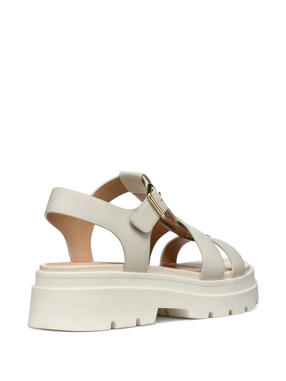 Geox Adacter S B buckle-fastening caged sandals Wit