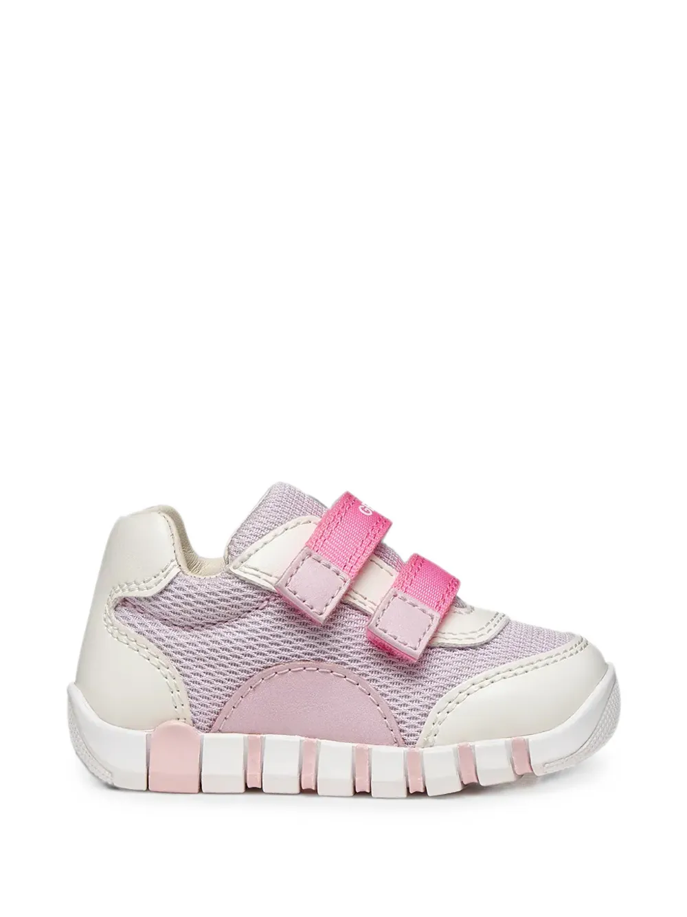 Geox Kids Iupidoo mesh touch-strap sneakers Beige