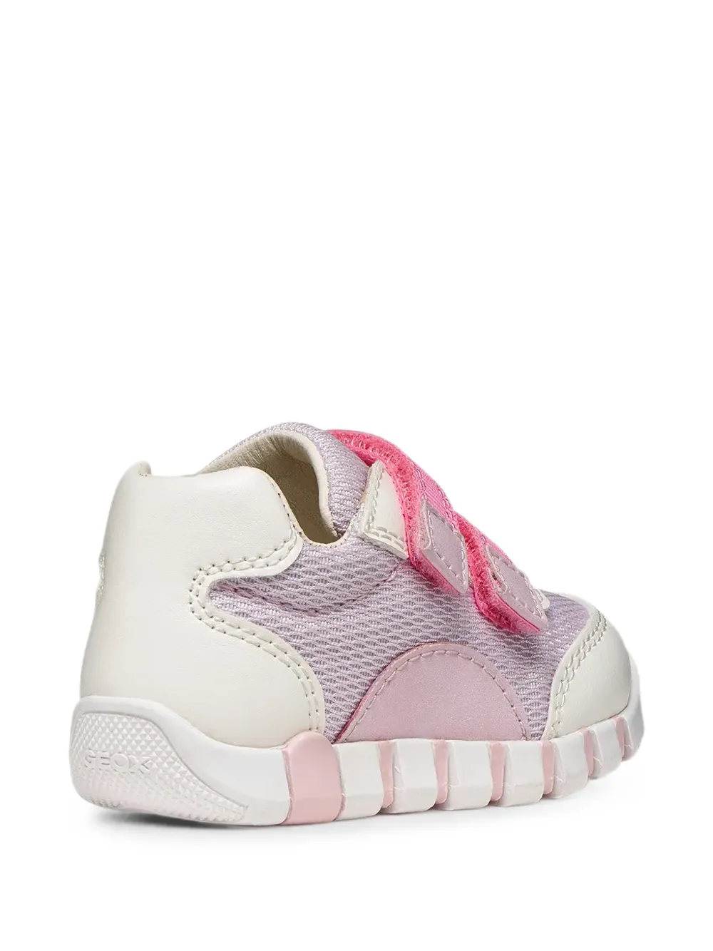 Geox Kids Iupidoo mesh touch-strap sneakers Beige