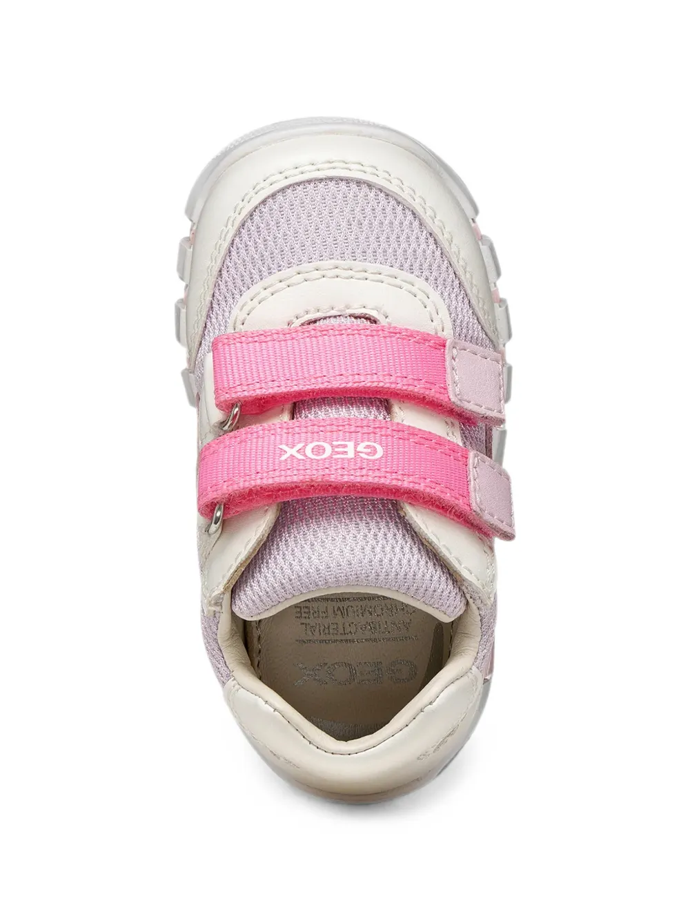 Geox Kids Iupidoo mesh touch-strap sneakers Beige