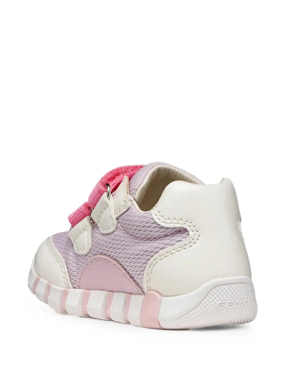 Geox Kids Iupidoo mesh touch-strap sneakers Beige