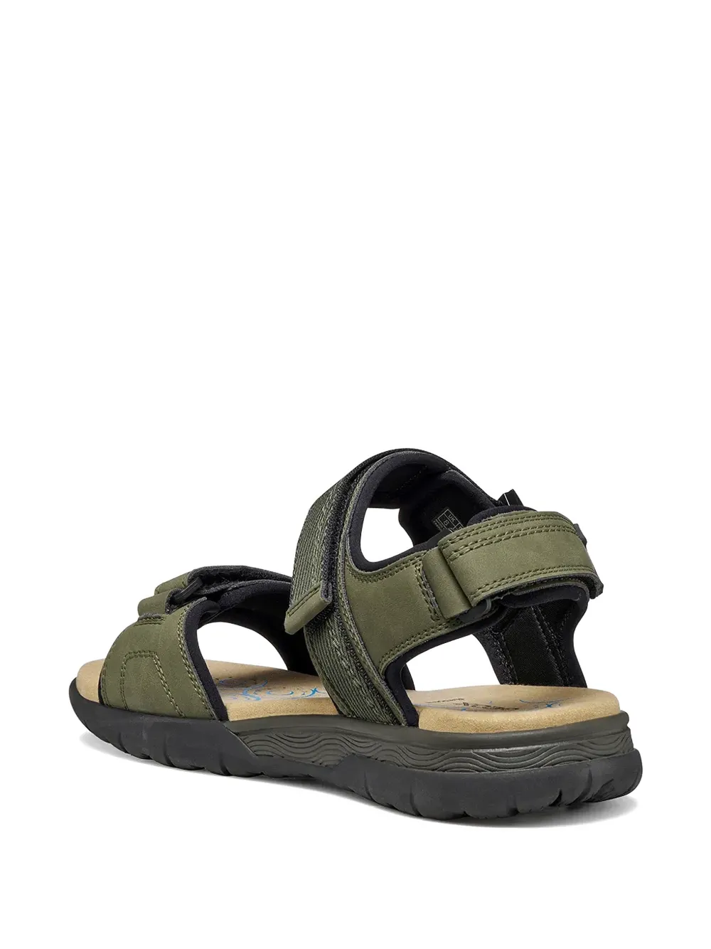 Geox Sandalen met klittenband en gespsluiting Groen