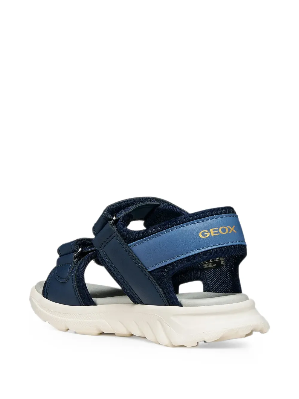 Geox Kids Airadyum graphic-print touch-strap sandals Blauw