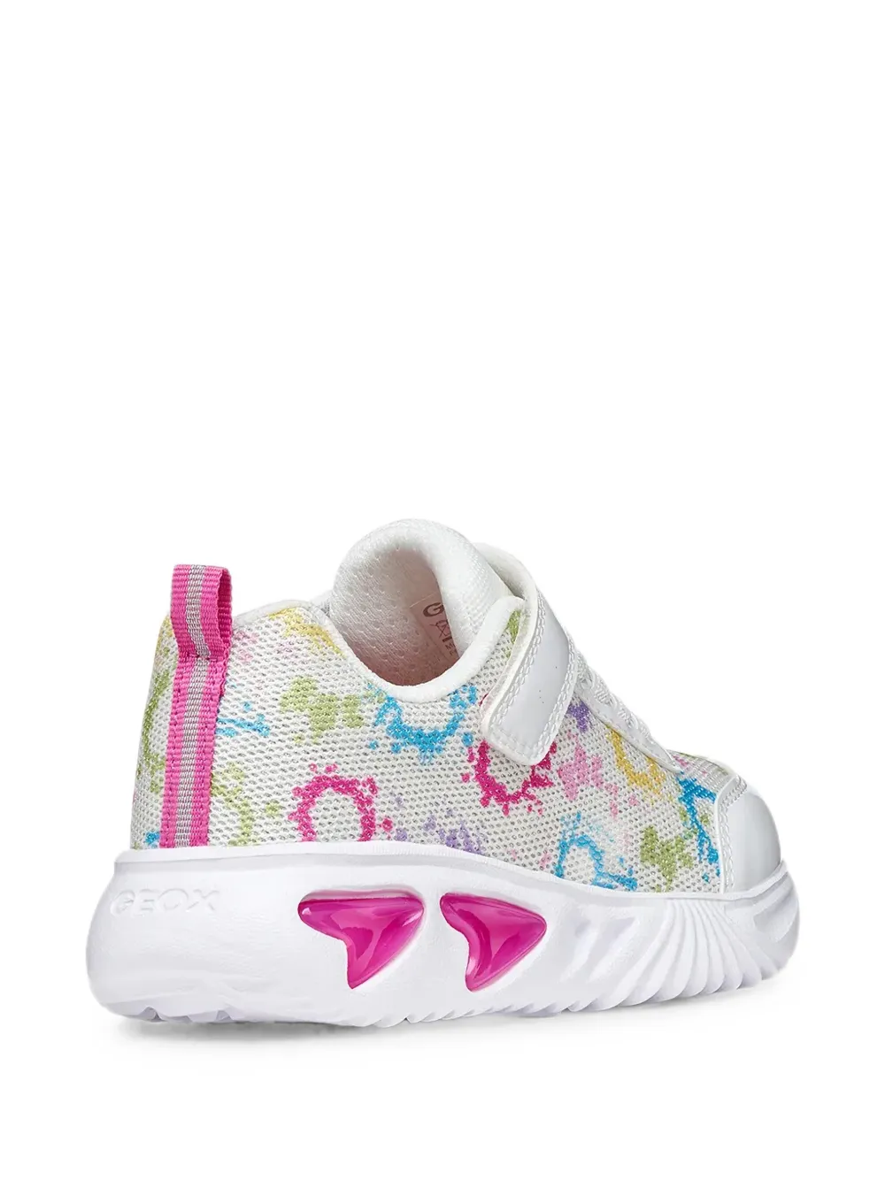 Geox Kids Assister touch-strap mesh sneakers Wit