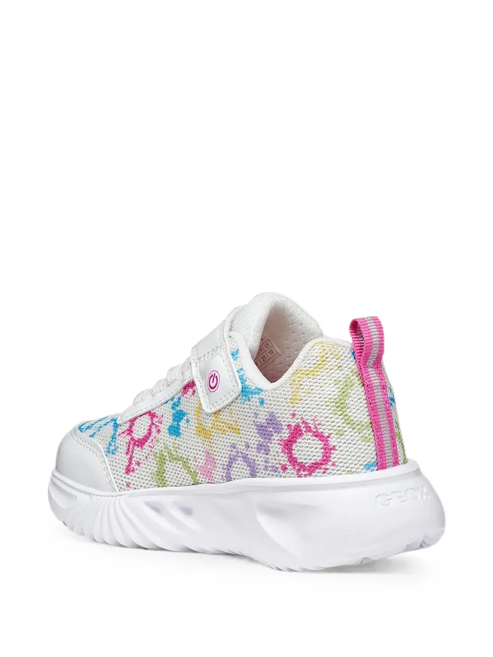 Geox Kids Assister touch-strap mesh sneakers Wit