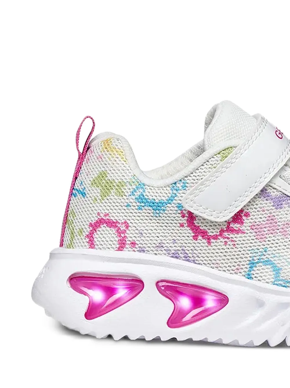 Geox Kids Assister touch-strap mesh sneakers Wit