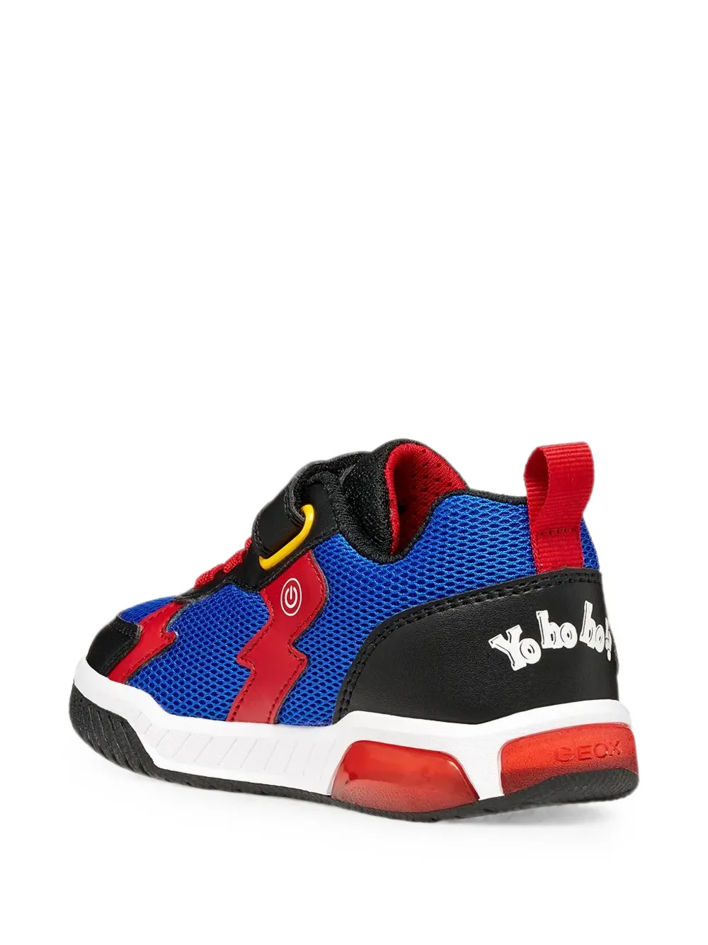 Geox Kids Inek parrot-patch touch-strap sneakers Blauw