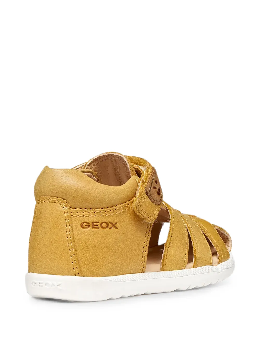 Geox Kids Macchia touch-strap cage-style sandals Geel