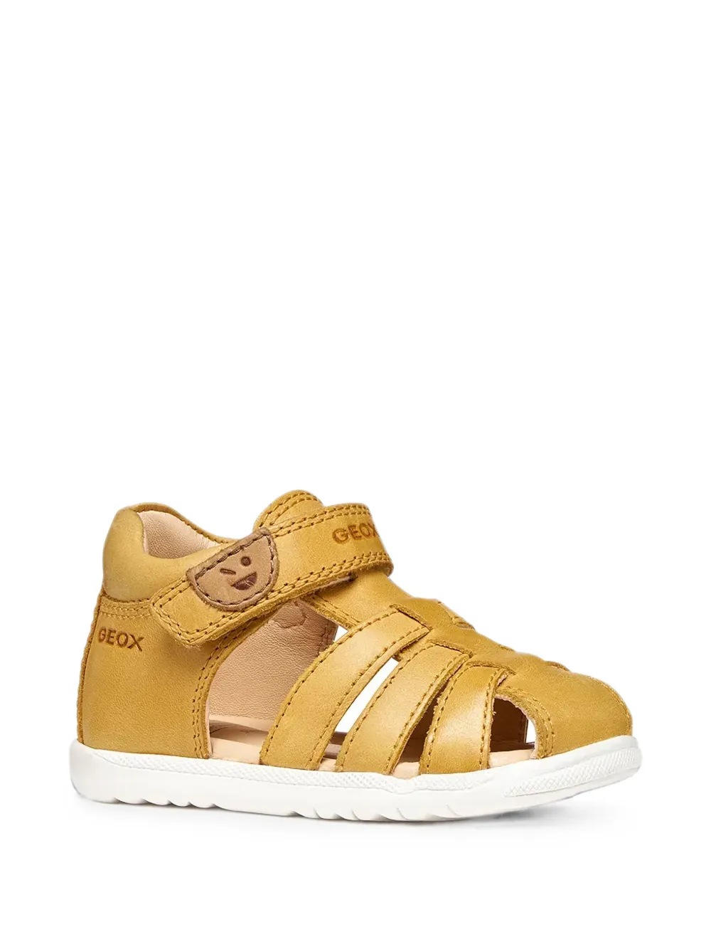Geox Kids Macchia touch-strap cage-style sandals Geel