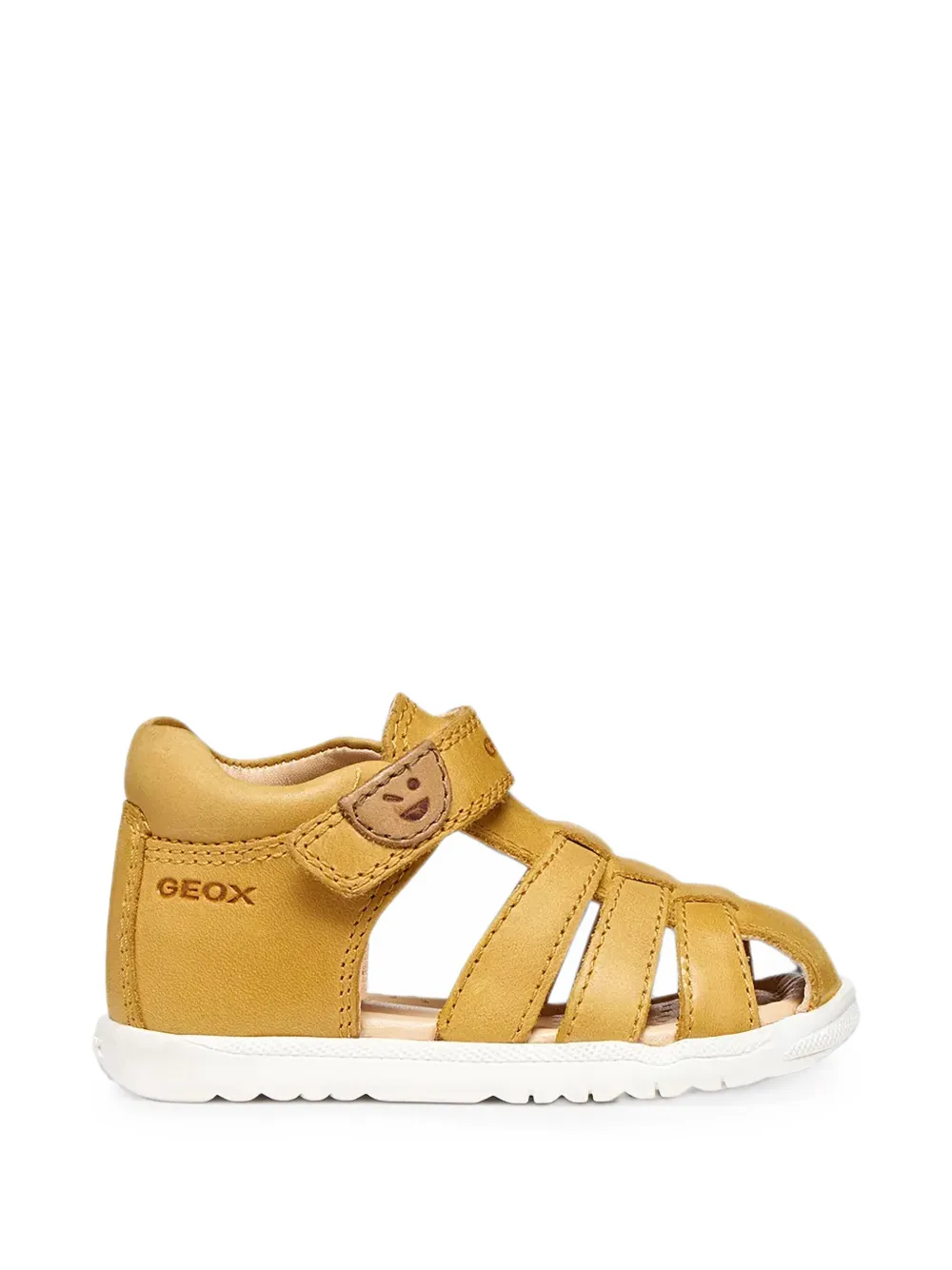 Geox Kids Macchia touch-strap cage-style sandals Geel