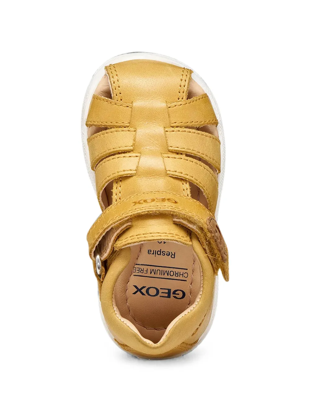 Geox Kids Macchia touch-strap cage-style sandals Geel