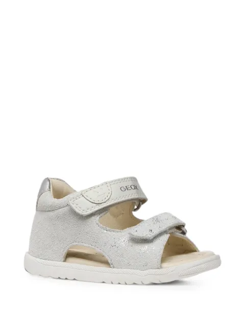 Geox Kids sandales à effet pailleté et attache scratch Macchia