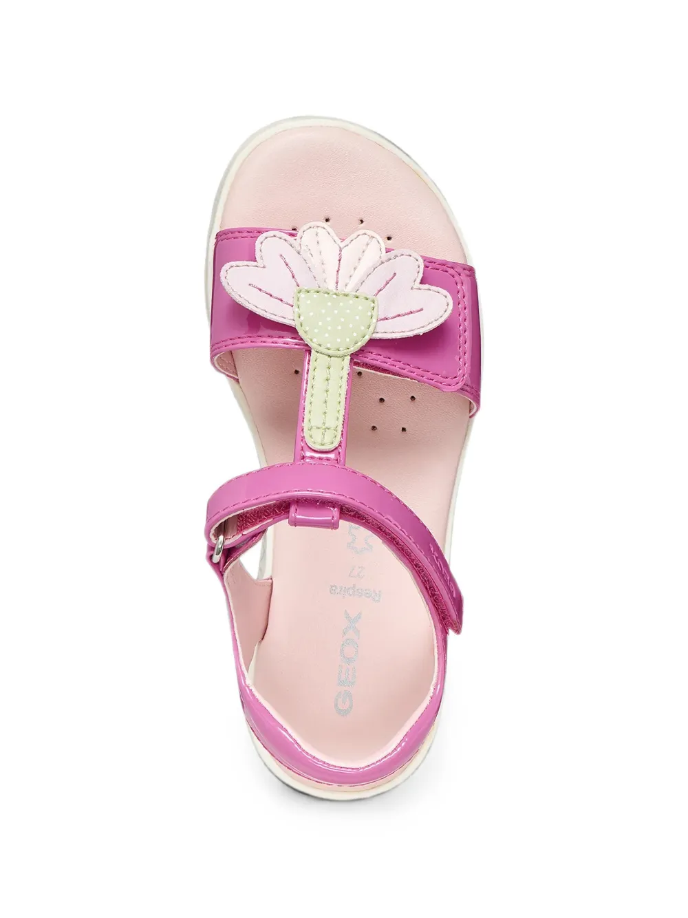 Geox Kids flower-patch touch-strap sandals Roze