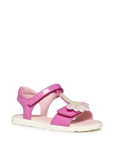 Geox Kids sandales à patch fleur et attache scratch