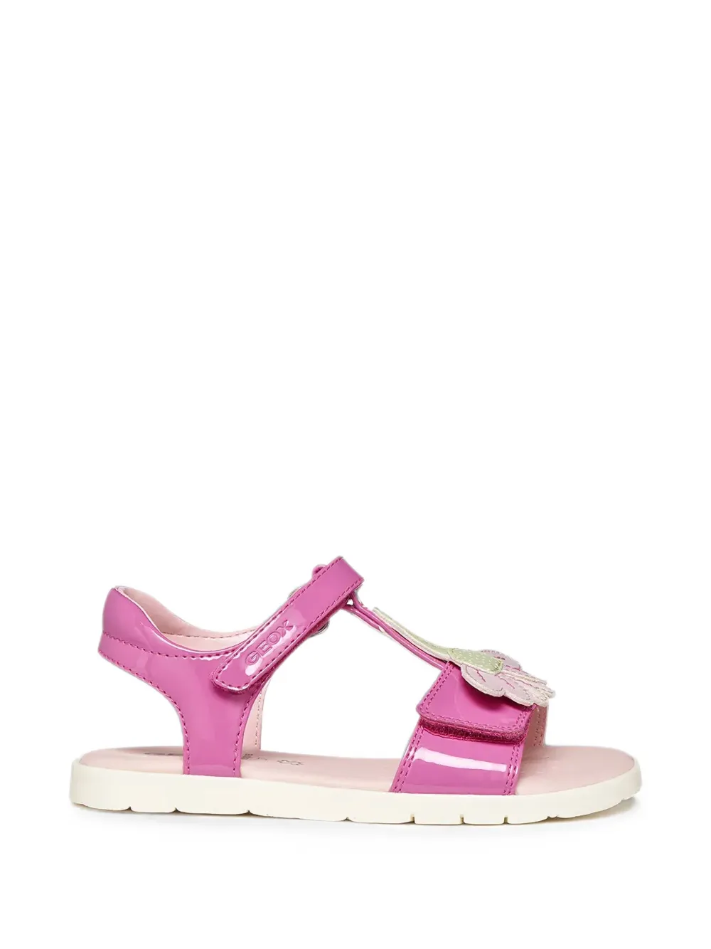 Geox Kids flower-patch touch-strap sandals Roze