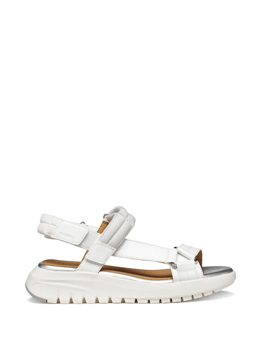 Geox touch-strap platform sandals Wit