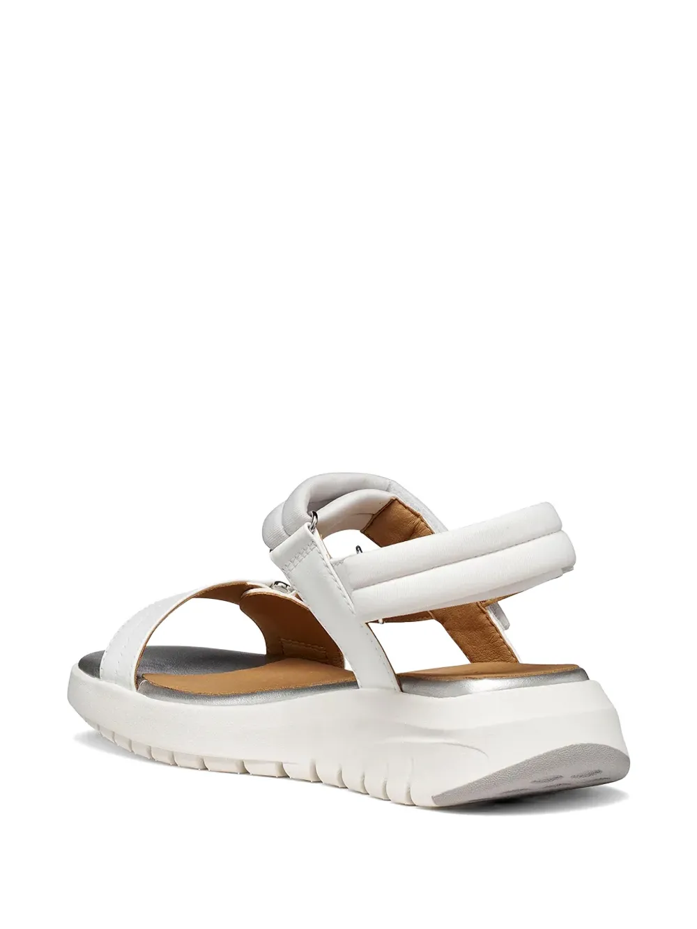 Geox touch-strap platform sandals Wit