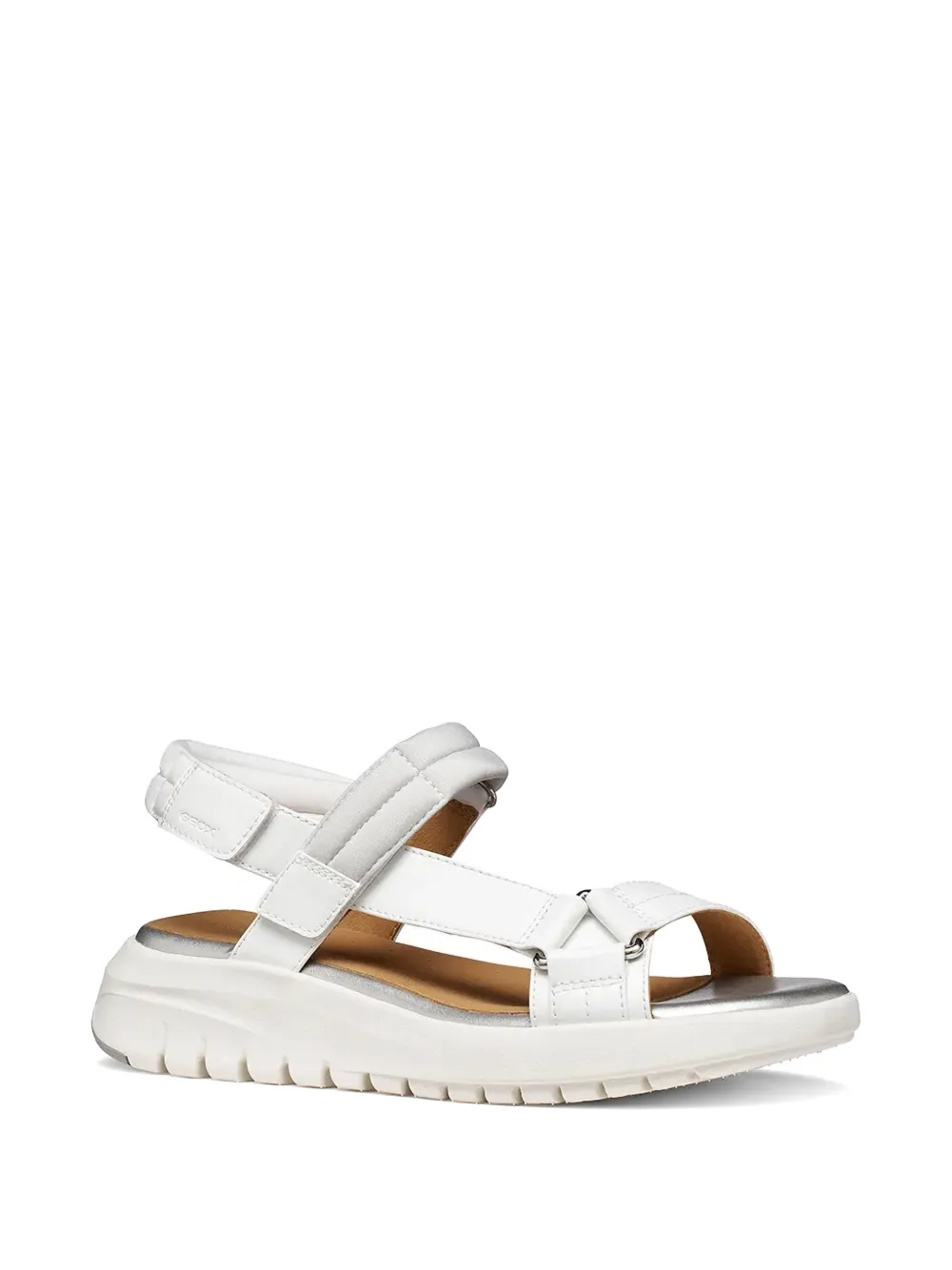 Geox touch-strap platform sandals Wit