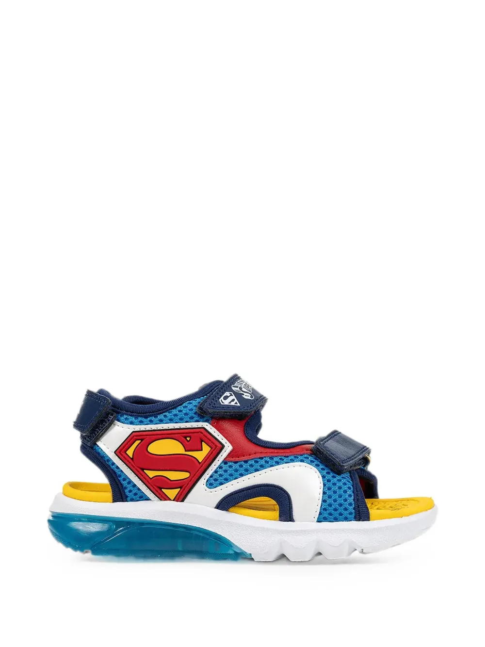 Geox Kids x DC Superman light-up sandals Blauw