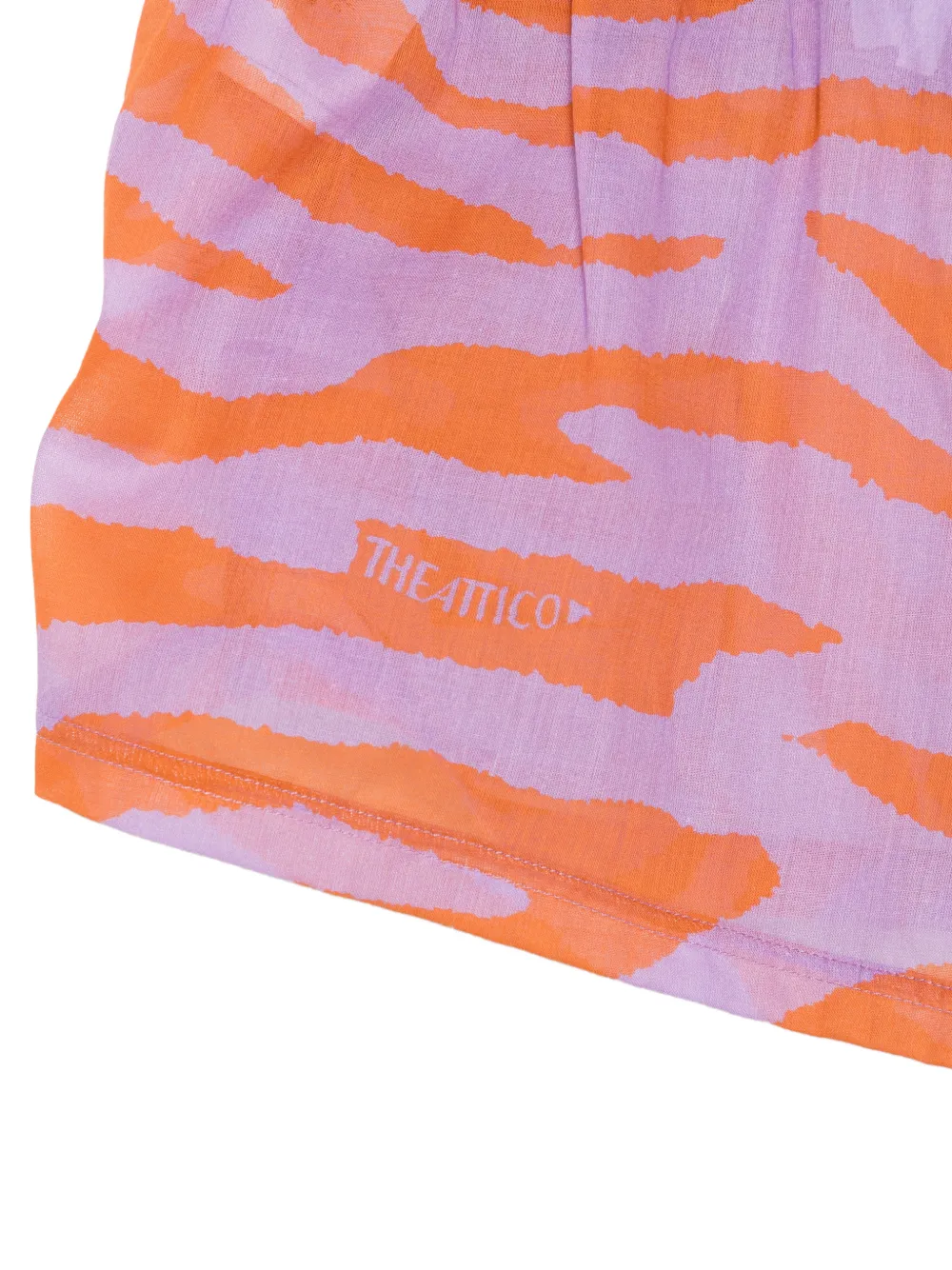 The Attico Shorts met trekkoord Paars