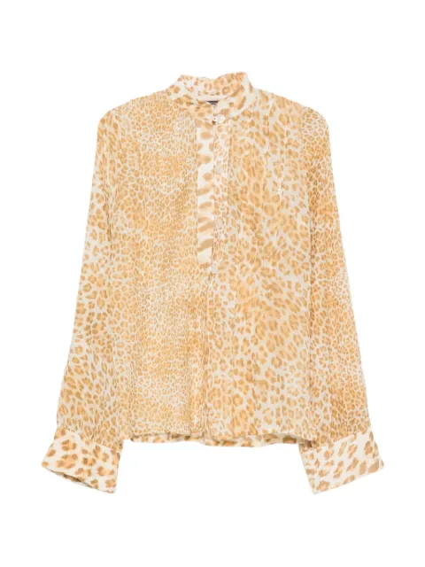 Roberto Cavalli Vintage 2000s leopard-print blouse