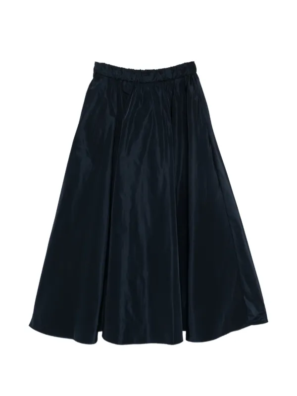 ASPESI Flared Midi Skirt in Blue