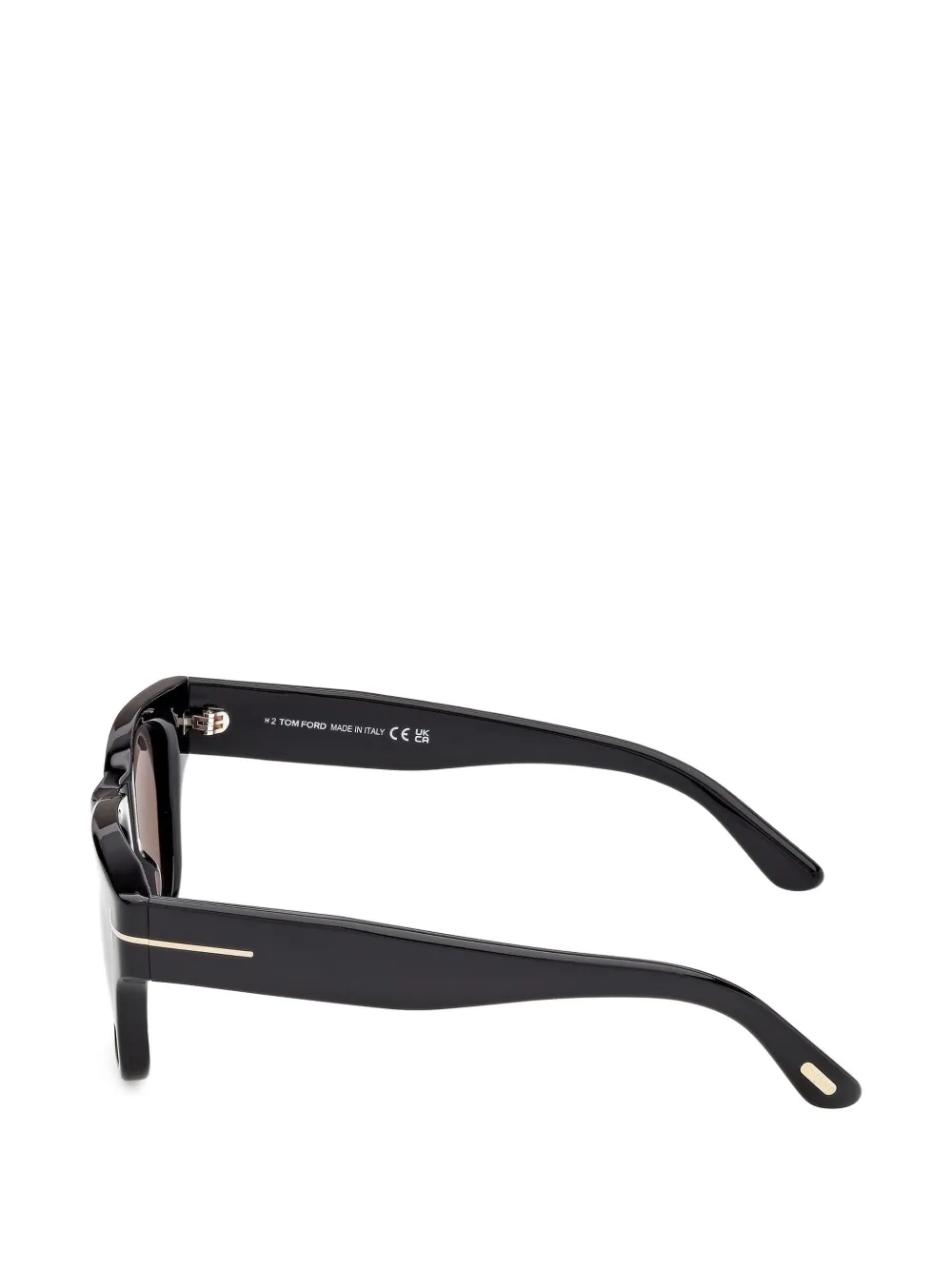 TOM FORD Eyewear Caine zonnebril met vierkant montuur Zwart