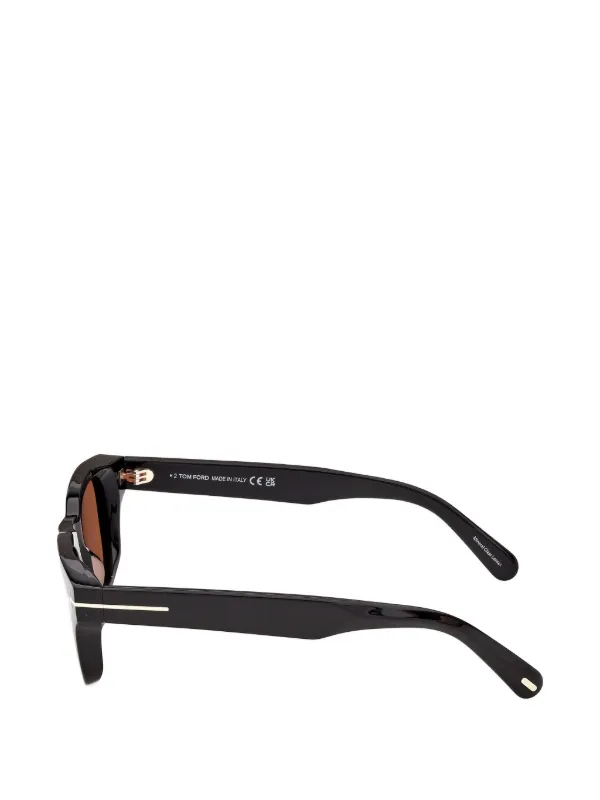 TOM FORD Eyewear Tヒンジ スクエアフレーム サングラス | ブラック