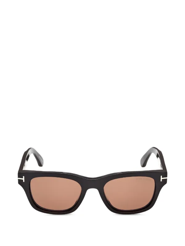 TOM FORD Eyewear Tヒンジ スクエアフレーム サングラス | ブラック