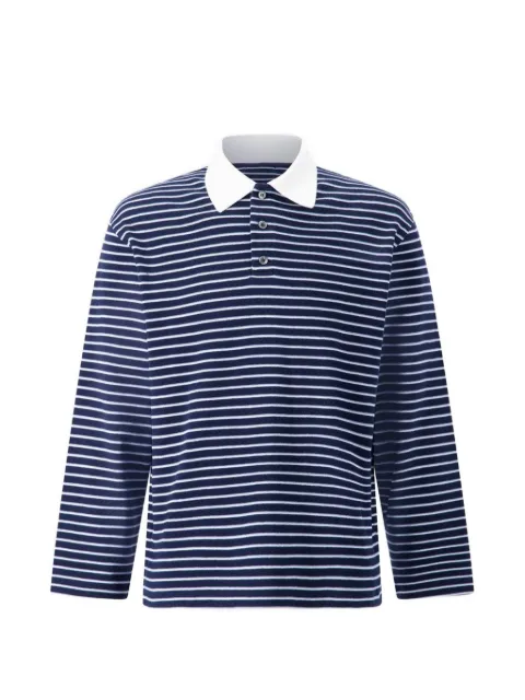 COOR striped-pattern polo shirt