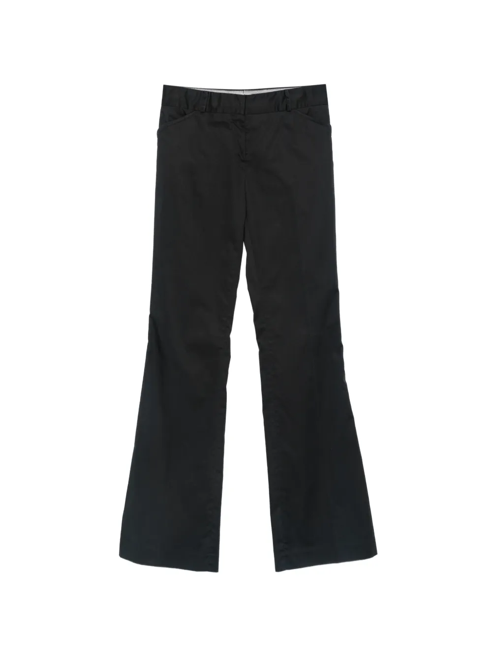 Miu Miu Pre-Owned 2000s belt-loop trousers - Nero