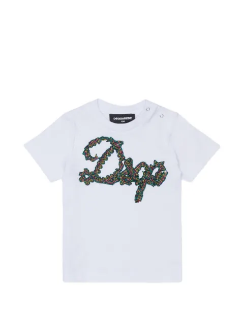 DSQUARED2 KIDS playera con cuello redondo