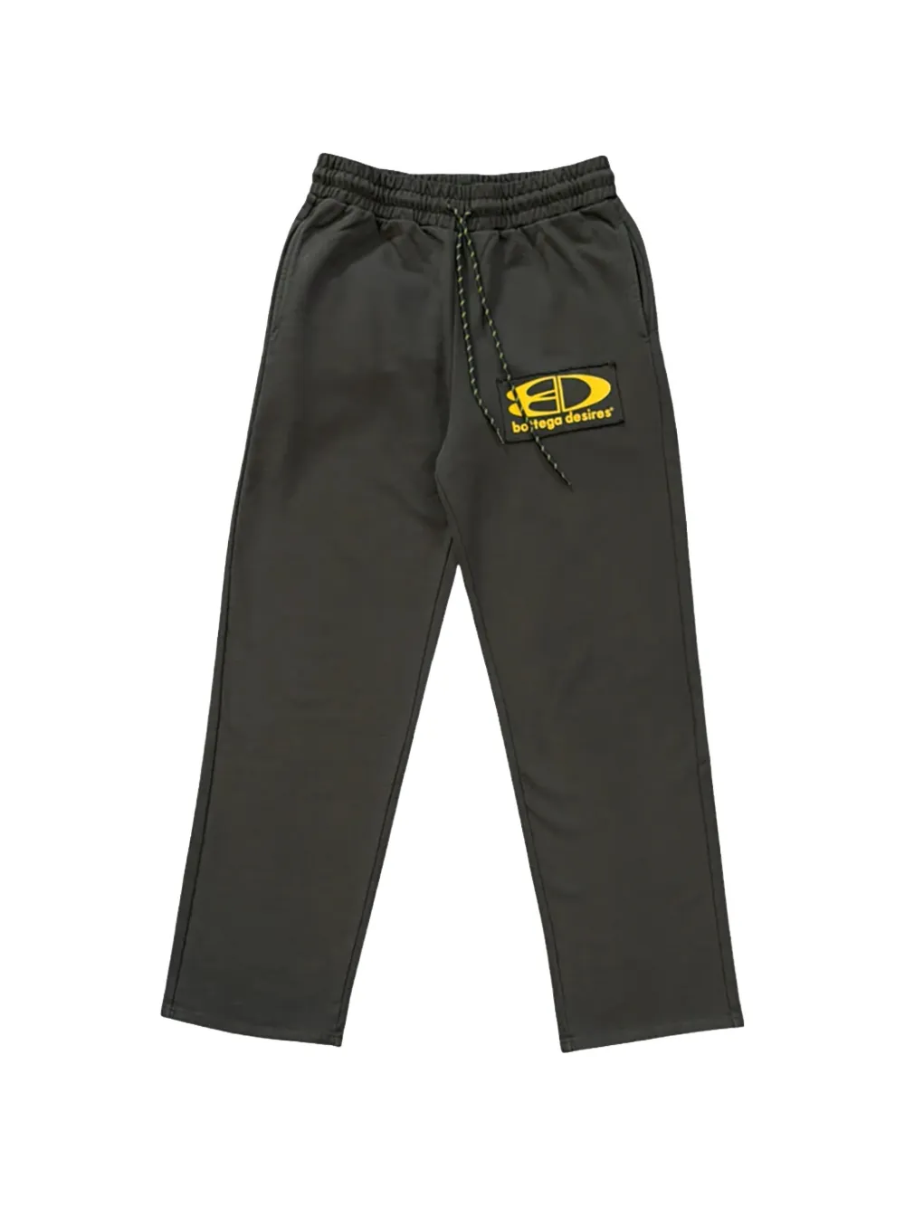 Bottega Desires logo-patch drawstring track pants - Grigio