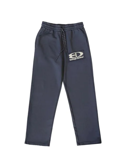 Bottega Desires logo-patch drawstring track pants