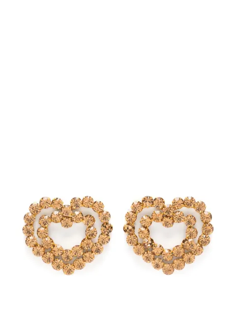 Vanina crystal-embellished heart-shaped earrings
