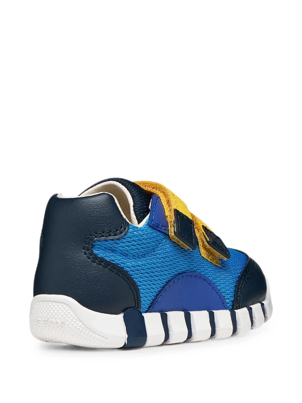 Geox Kids Iupidoo mesh touch-strap sneakers Blauw