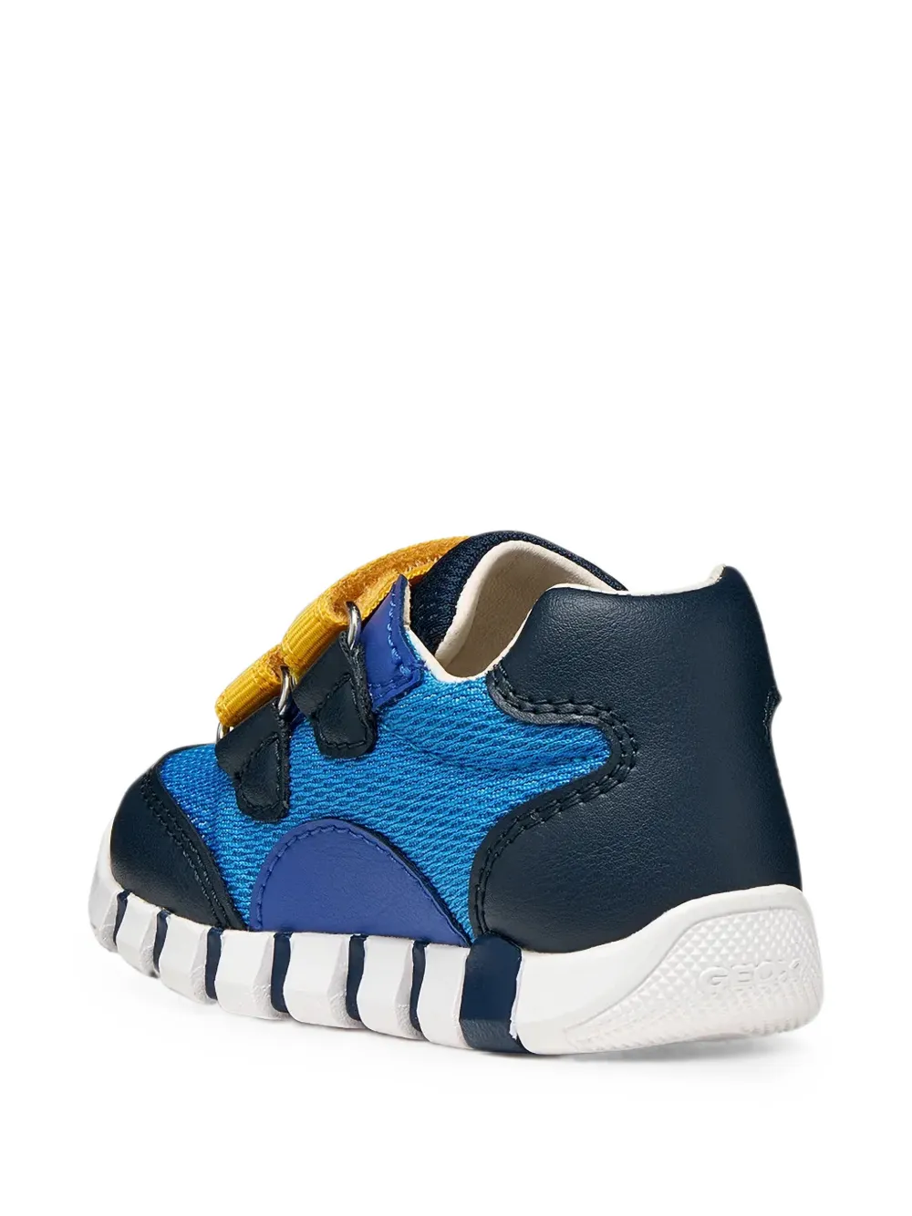 Geox Kids Iupidoo mesh touch-strap sneakers Blauw