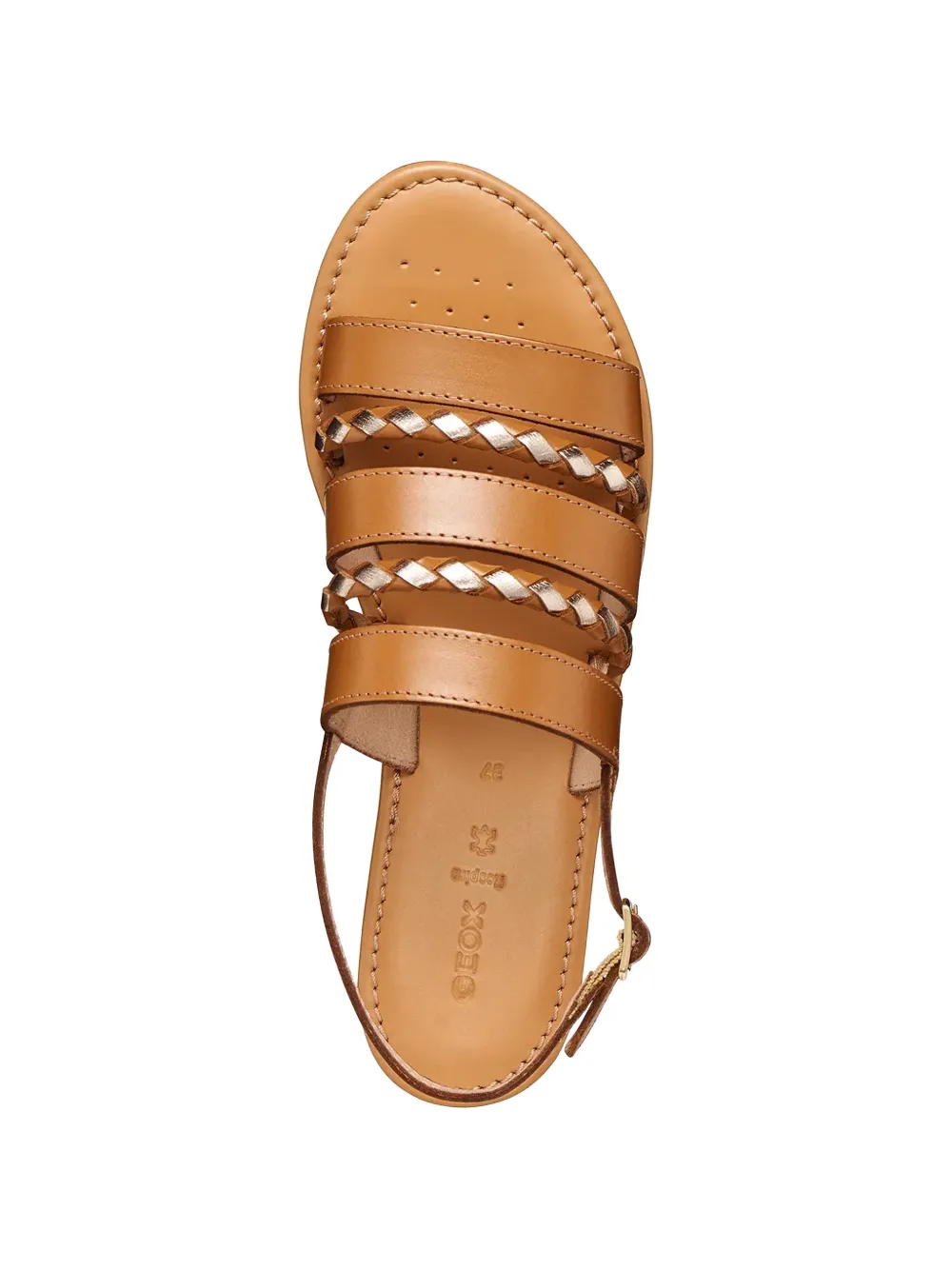 Geox Sozy S braided multi-strap sandals Beige