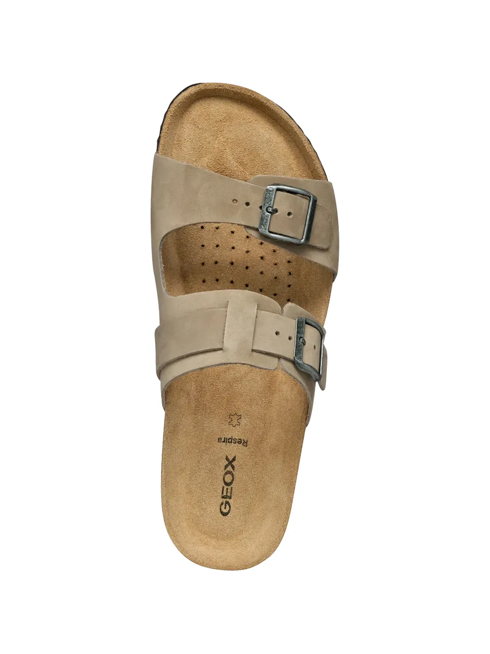 Geox Ghita buckle-fastening double-strap sandals Bruin